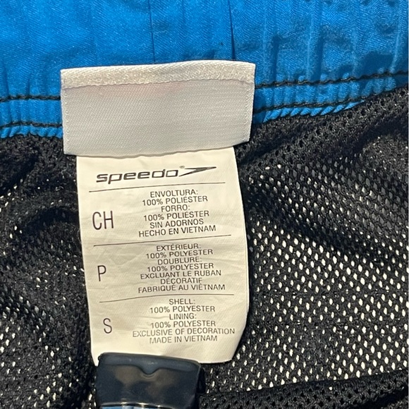 Speedo Mens Board Shorts Bathing Suit Gray Palm Leafs Sz S Preowned - Picture 3 of 6